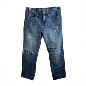 American Eagle Live Your Life Women’s Medium Wash Distressed Jeans Size 4 Reg
